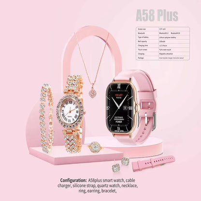 6 IN 1  Women Smart Watch Gift